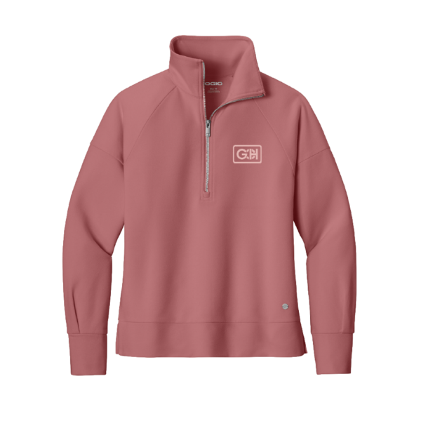 [Special Order] OGIO Women's Desert Pink Luuma 1/2-Zip