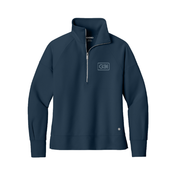 [Special Order] OGIO Women's River Blue Navy Luuma 1/2-Zip