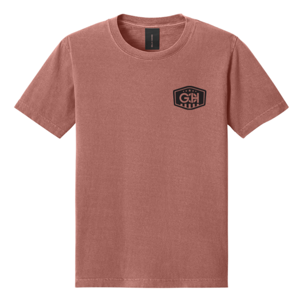 Washed Chestnut Bella+Canvas Unisex Heavyweight Garment-Dyed Tee